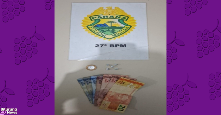 Polícia Militar prende homem e mulher por tráfico de drogas em São Cristóvão