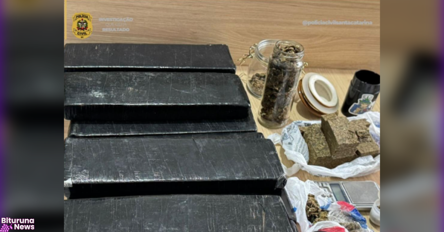 Polícia Civil apreende 10 kg de maconha e prende homem em Porto União