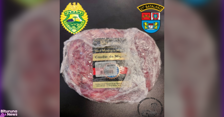 Funcionária de supermercado é presa ao furtar peça de carne e escondê-la sob a roupa em União da Vitória