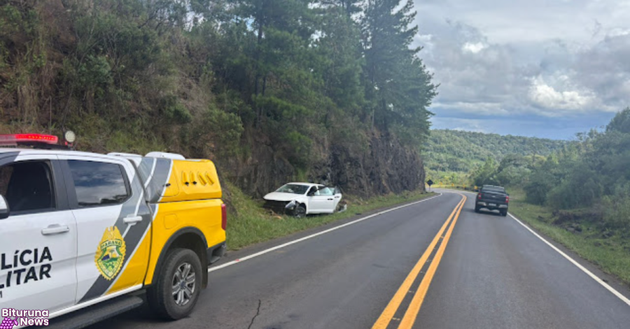 Perseguição recupera veículo furtado e prende suspeito na PR-364, em Inácio Martins