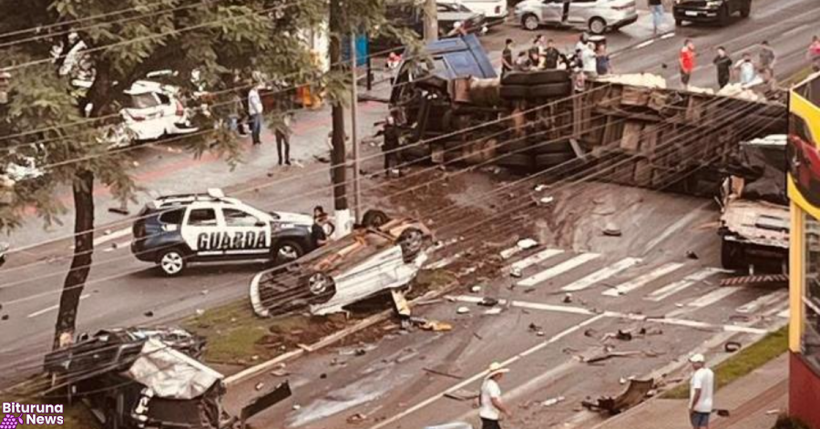 Motorista de Bituruna é denunciado por 20 tentativas de homicídio após grave acidente em Chapecó