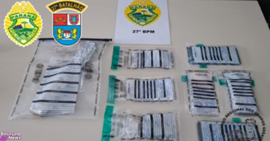 Em General Carneiro homem e mulher são presos por tráfico de drogas