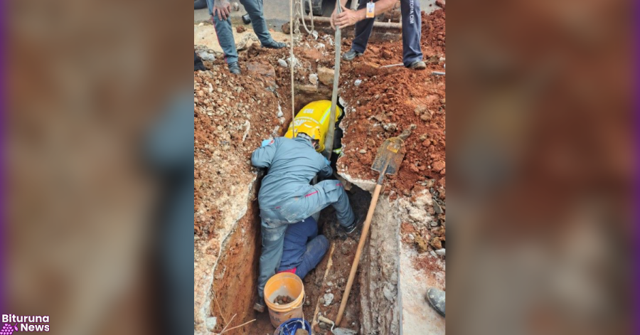 Trabalhador fica soterrado em obra de esgoto e é resgatado com vida em Porto União