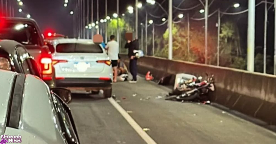 Jovem perde braço e perna em grave acidente de moto na Ponte José Richa, em União da Vitória