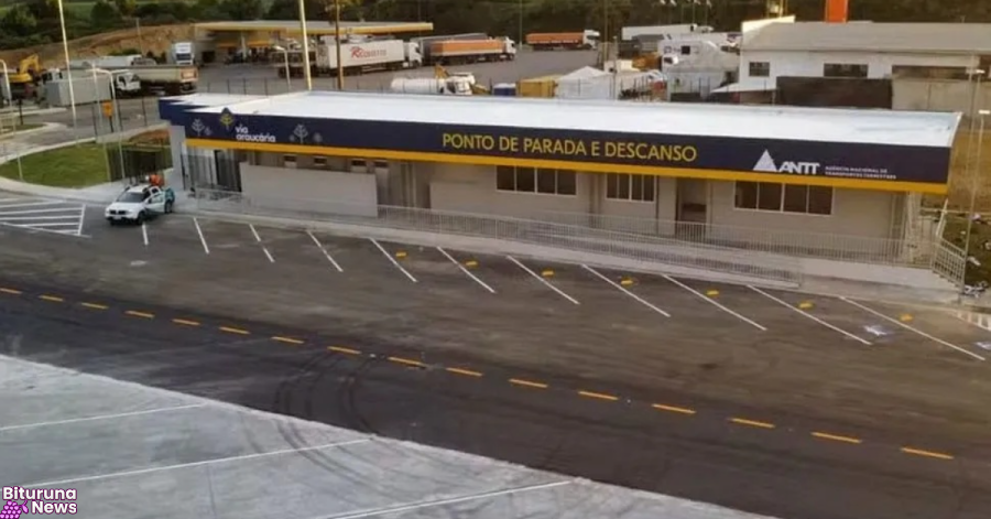 Novo ponto de descanso para caminhoneiros é inaugurado na BR-277 em Irati