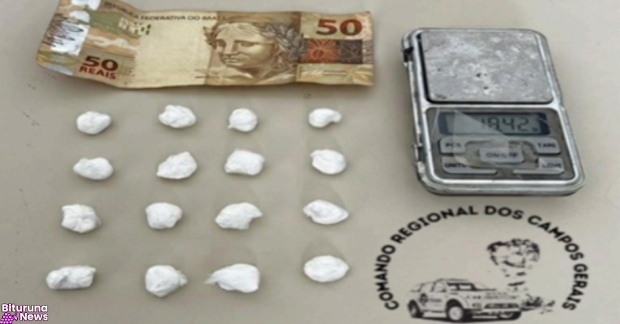 Em São Mateus do Sul, PM flagra movimentação suspeita, apreende cocaína e balança de precisão