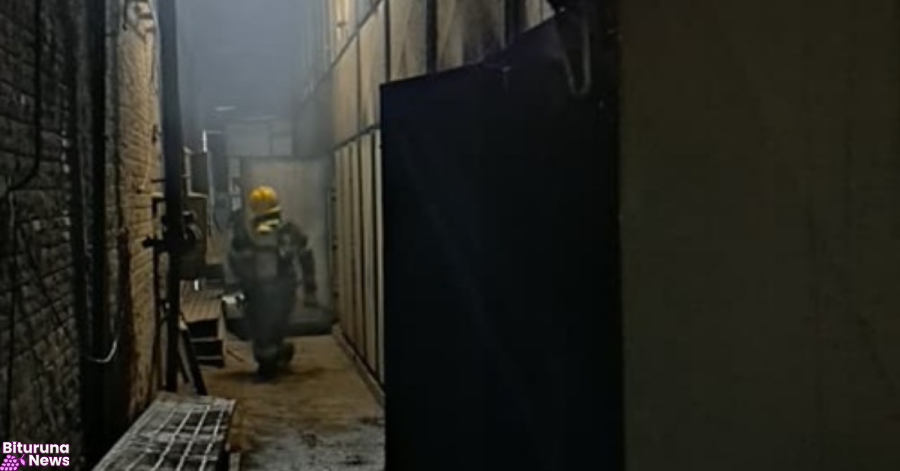 Brigada interna controla princípio de incêndio em secador de lâmina de empresa em Porto União
