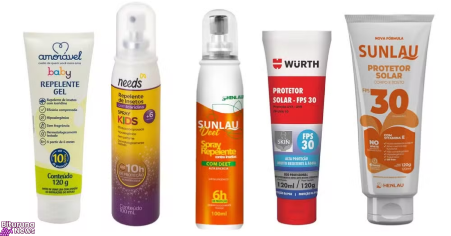 Anvisa manda recolher protetores solares e repelentes das marcas Sunlau, Wurth e Needs por risco de falha na proteção