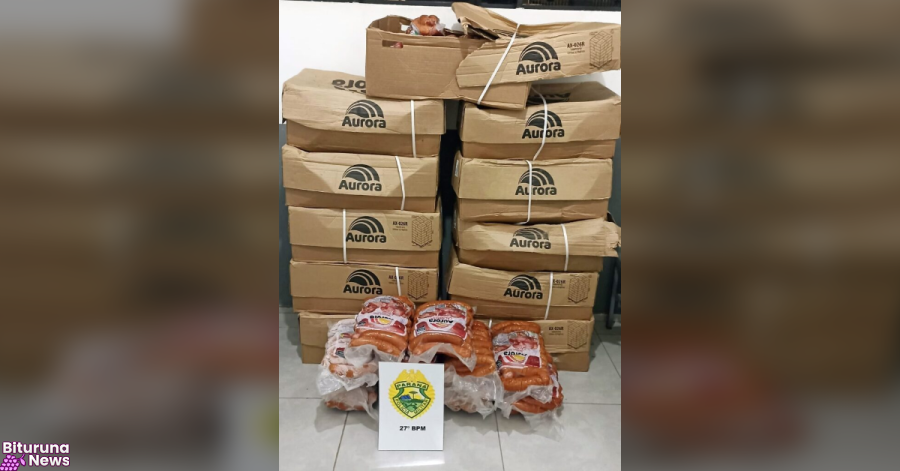 Polícia recupera 320 kg de alimentos saqueados e prende cinco pessoas na região de São Mateus do Sul e Antônio Olinto