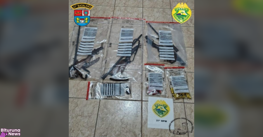General Carneiro tem duas ações da ROTAM com apreensão de armas e prisão por tráfico na quinta-feira (21)
