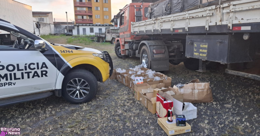 PRE apreende carga ilegal de R$ 1,8 milhão em General Carneiro; motorista não tinha CNH