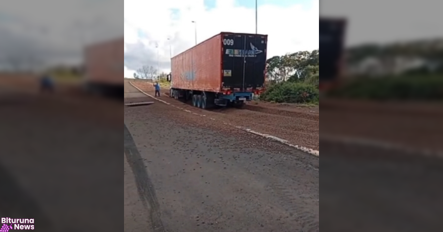 Área de escape na PR-170 salva motorista após falha nos freios em trecho entre Pinhão e Bituruna