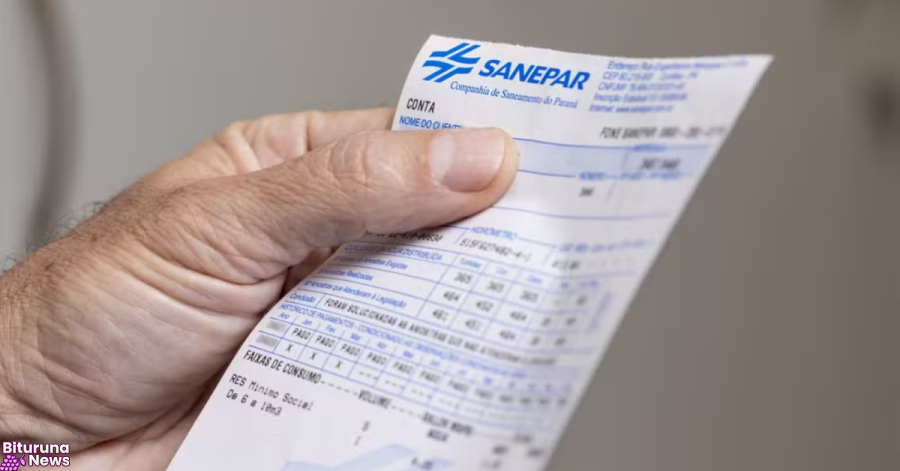 Conta de água da Sanepar terá desconto de 25% para quem paga tarifa mínima no Paraná