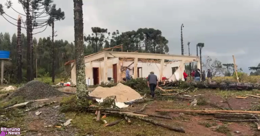 Simepar confirma tornado F2 em Reserva; ventos passaram de 116 km/h e deixaram desalojados