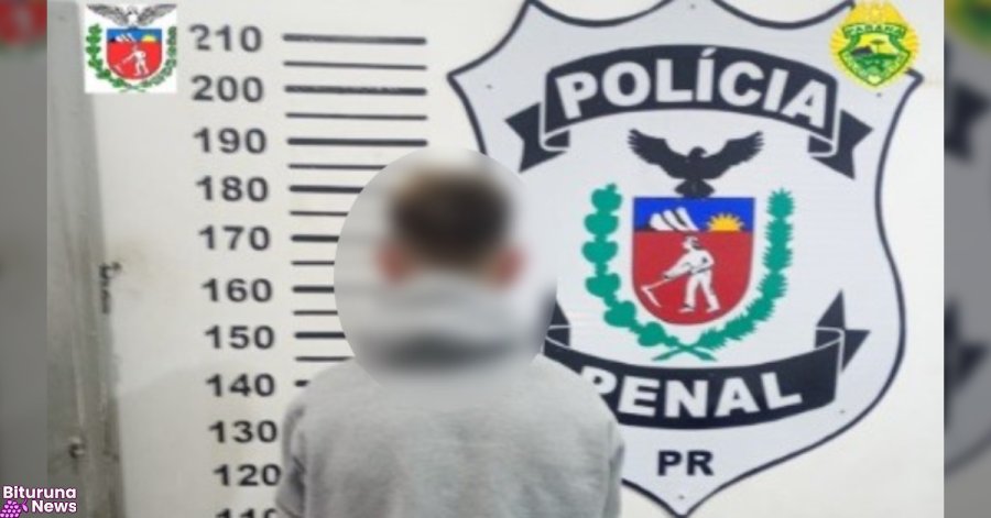 Cruz Machado: PM cumpre mandado de prisão no centro da cidade durante patrulhamento
