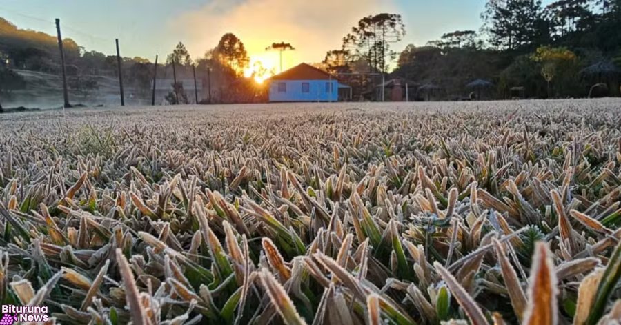 General Carneiro amanhece com -1,7°C e Paraná tem geada pelo segundo dia seguido