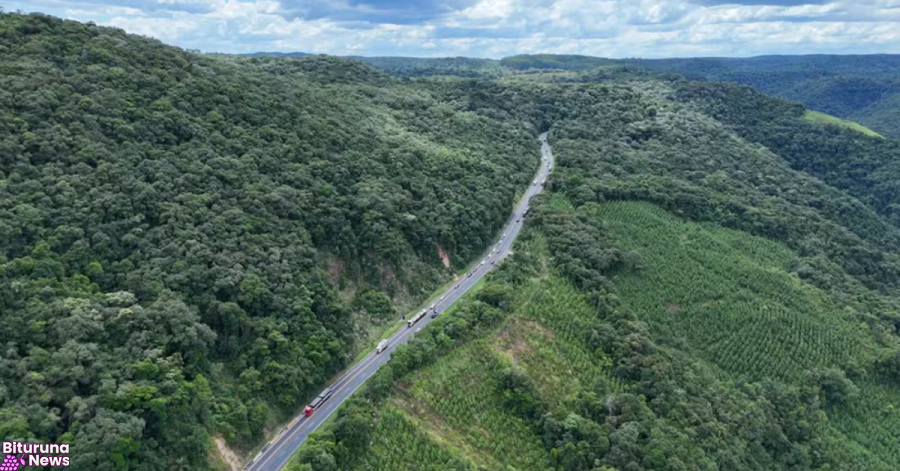Serra da Esperança é parcialmente interditada na BR-277 para obras de contenção; trânsito opera em pare e siga