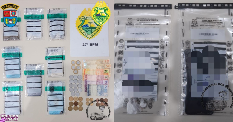 Duas ações da PM em General Carneiro apreendem cocaína e maconha no bairro São João