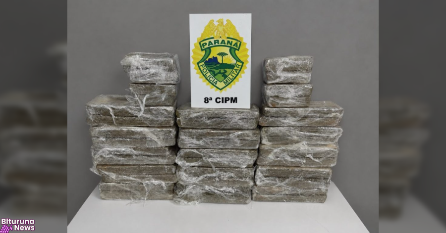 Passageiro de ônibus é preso com mais de 28 quilos de maconha na BR-277, em Irati