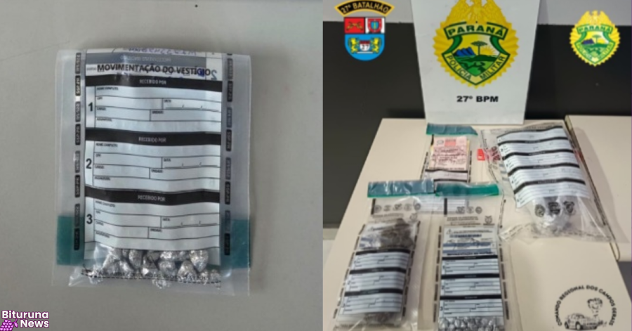 PM prende quatro pessoas em três ações contra tráfico e roubo em União da Vitória