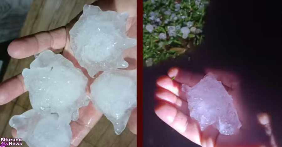 Temporal de granizo atinge Pinhão e mais cidades do Sul do Paraná; 722 casas são danificadas