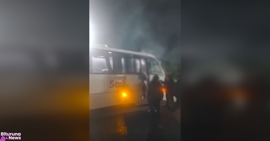 Van da Saúde de União da Vitória colide com animal na BR-476; pacientes seguem viagem