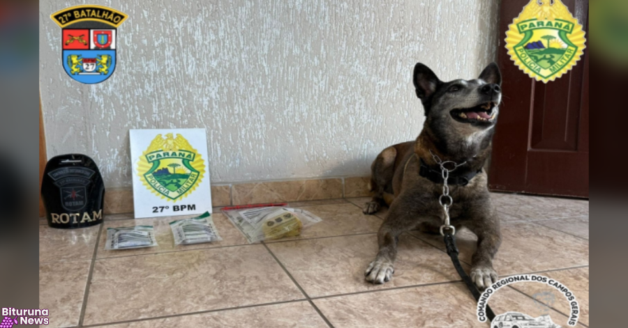 ROTAM prende homem por tráfico após flagrante com maconha e balança em União da Vitória