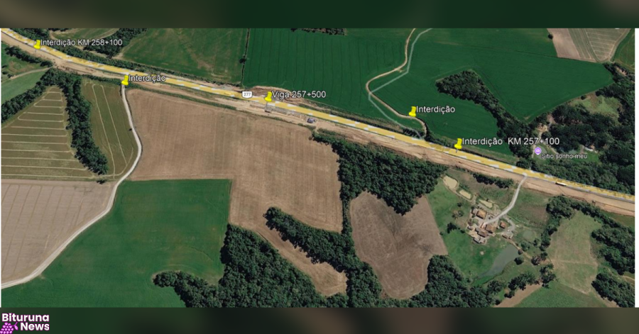 BR-277 terá interdições temporárias para lançamento de vigas de novo viaduto, em Irati