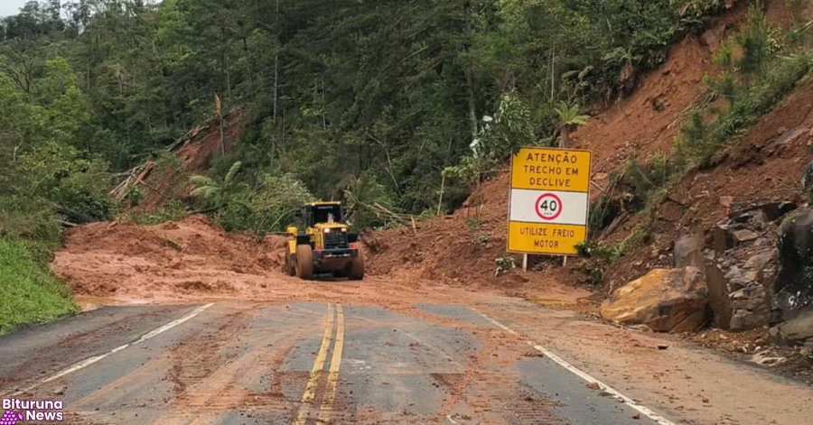 Temporal interdita rodovias federais e estaduais no sul do Paraná